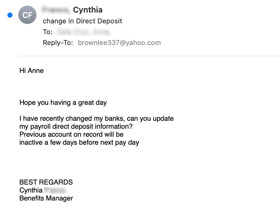 HR Phishing