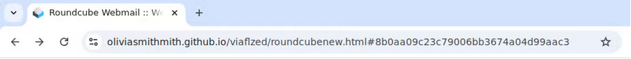 Phishing webpage regarding 6 messages.