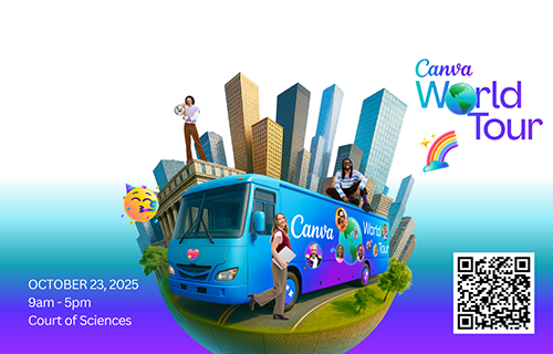 Canva World Tour Poster.