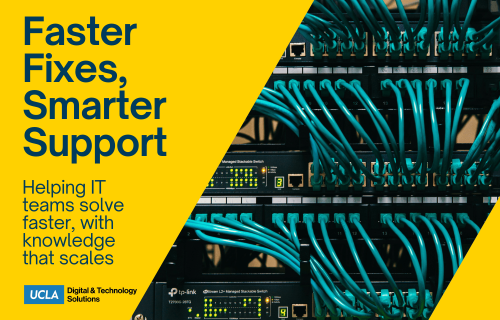 Faster fixes, smarter support. Helping IT teams solve faster, with knowledge that scales.