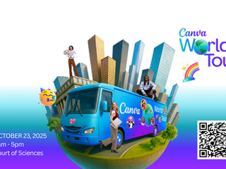 Canva World Tour Poster.