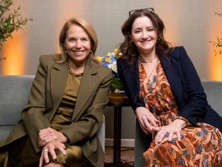 Katie Couric and Dr. Eve M. Glazier.